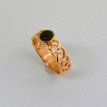 pacific treasures     R368  GREENSTONE AND ROSE GOLD 4A-444